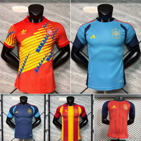 Adidas 2026 World Cup Spain National Team Home Player-Issue Jersey-6064  